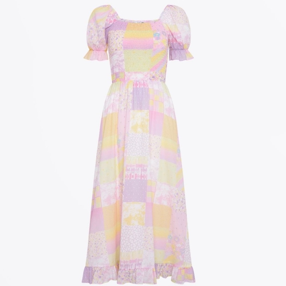 Olivia Rubin Pastel Patchwork Maxi Dress